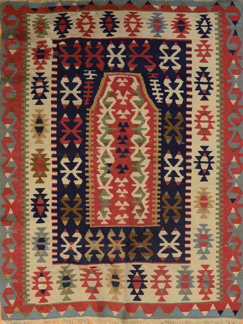 Appraisal: CAUCASIAN KILIM ft in x ft in Estimate -