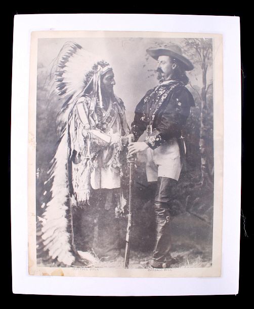 Appraisal: Original Sitting Bull Buffalo Bill Photograph Featured for bidding in