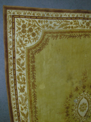 Appraisal: An Indian carpet in Empire style with oval medallion in