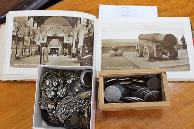 Appraisal: A SMALL GROUP OF OBJET TROUVE including silver medals brooches