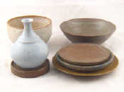 Appraisal: Studio pottery Seven items by Annette Fuchs being a small