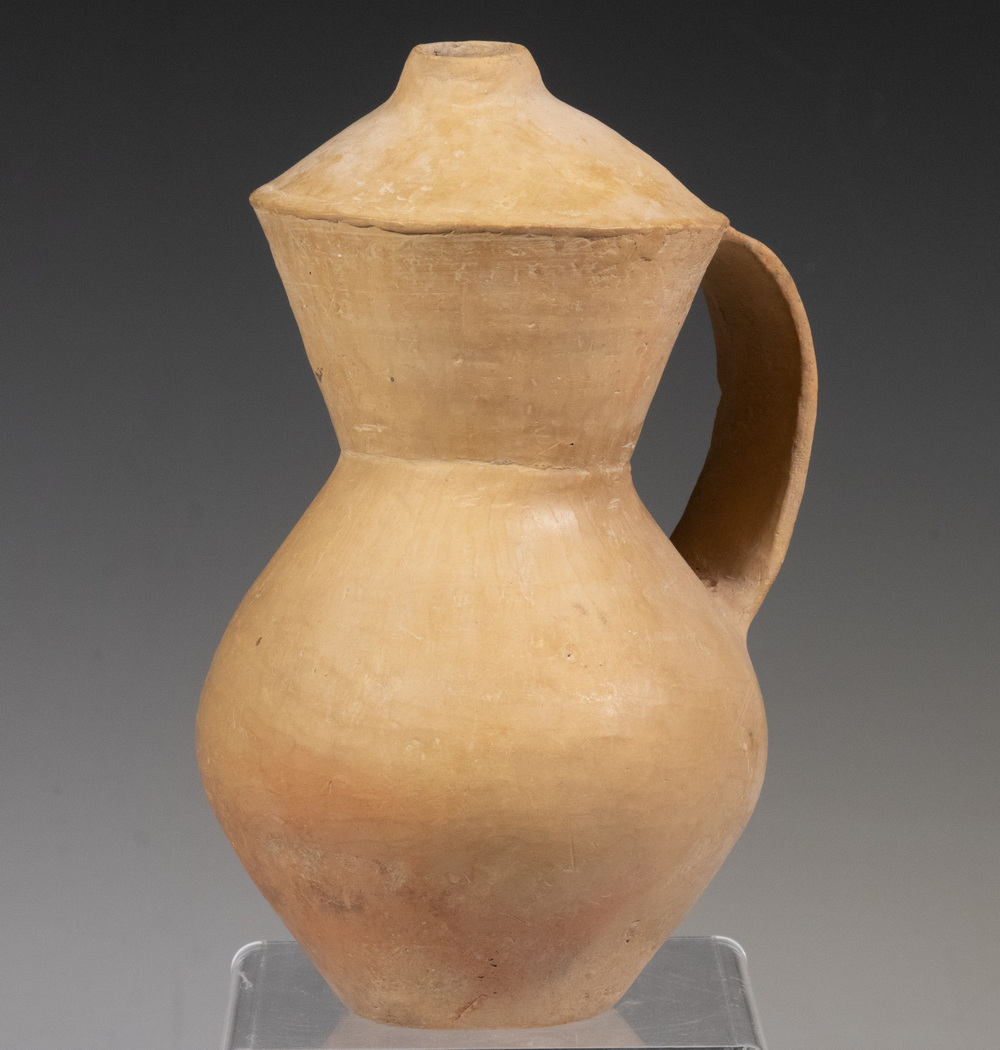 Appraisal: CHINESE NEOLITHIC POTTERY SMALL EWER ND MILLENNIUM BC Qijia culture