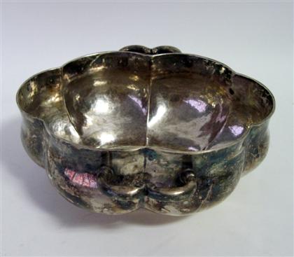 Appraisal: Mexican silver twin handled bowlsanborns early th century