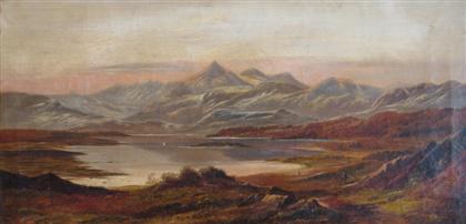 Appraisal: CHARLES LESLIE british born circa - MOUNTAINSCAPE IN THE LIGHT