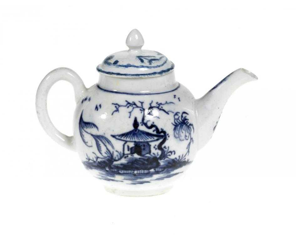 Appraisal: A DERBY TOY TEAPOT AND COVER of globular shape with