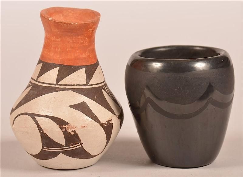 Appraisal: Two Small Pueblo Indian Pottery Vessels Two Small Pueblo Indian