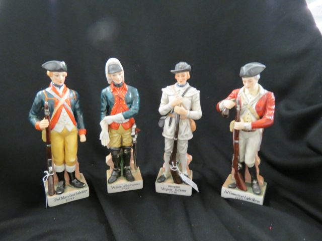 Appraisal: Porcelain Military Figurines various soldiers of - excellent