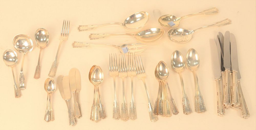 Appraisal: Forty-three piece Sterling Silver Flatware Set including serving pieces t