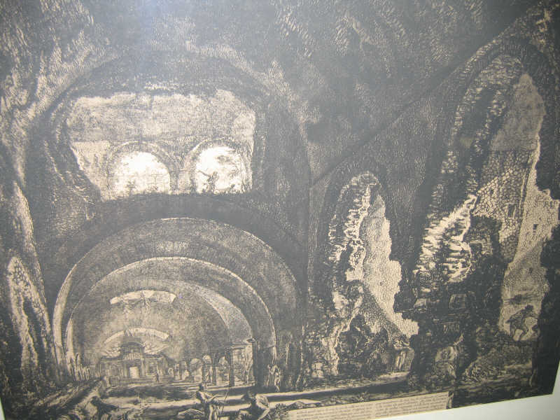 Appraisal: GIOVANNI BATTISTA PIRANESI ITALIAN - VEDUTA INTERNA DELLA VILLA MERCANATE