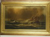 Appraisal: PRINT - Prang ship print in gold leaf frame x