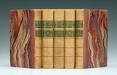 Appraisal: Five leather bound books Edgeworth Maria Edgeworth London three-quarter leather