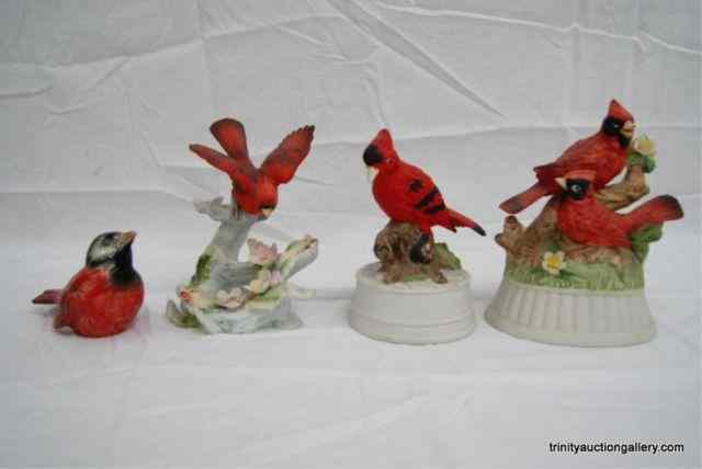 Appraisal: Red Bird Ceramic Collectibles Goebel - LeftonFrom the estate is