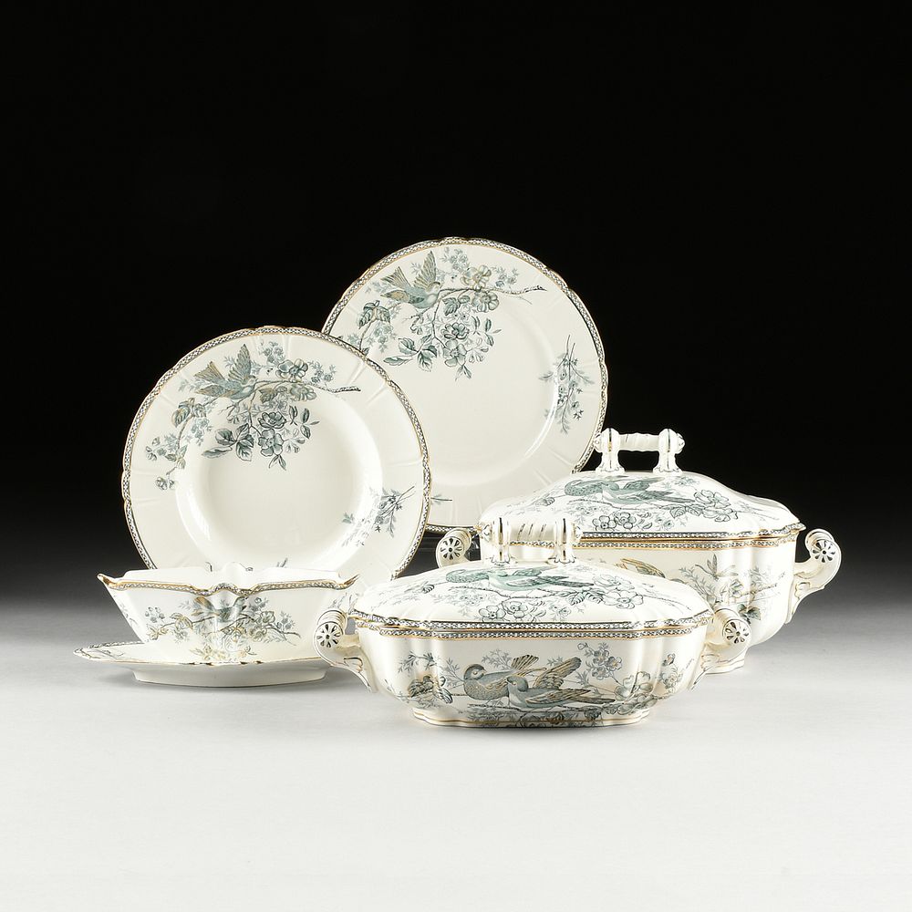 Appraisal: A FIFTY-SEVEN PIECE SWEDISH GUSTAFSBERG WEXIO PORCELAIN DINNER SERVICE MARKED