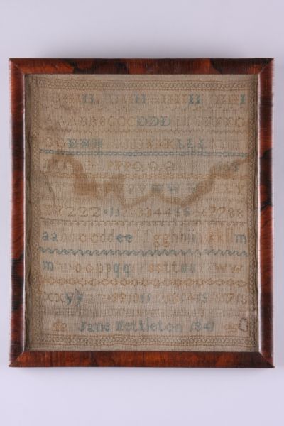 Appraisal: Sampler Possibly English th c signed Jane Nettleton worked in