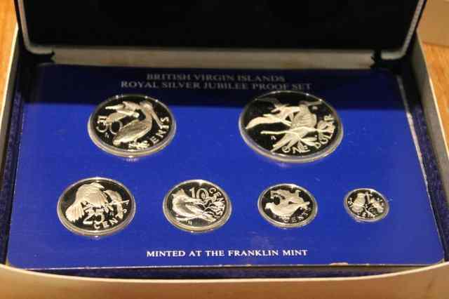 Appraisal: A BRITISH VIRGIN ISLANDS WORLD SILVER JUBILEE PROOF SET dated