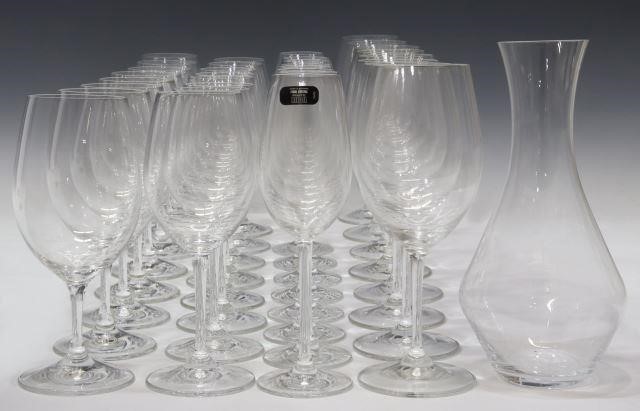 Appraisal: Riedel colorless glass stemware and decanter all having acid-etched mark