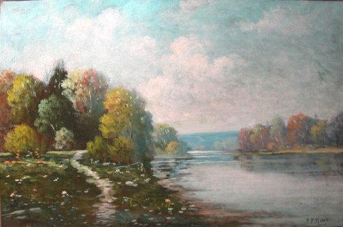 Appraisal: Artist King Albert Francis American - Title Lake Landscape Date