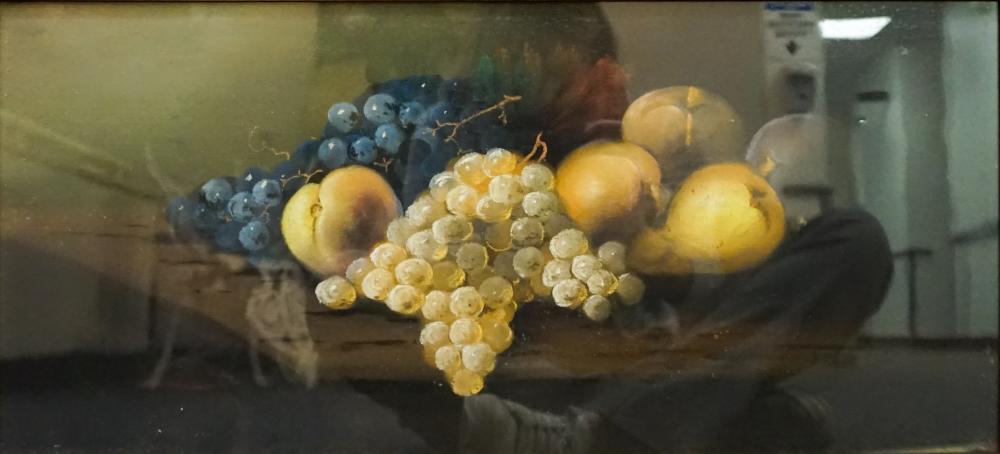 Appraisal: O Arnold Still Life of Fruit Oil on Board Frame