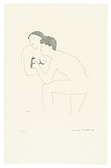 Appraisal: MARCEL DUCHAMP Selected Details after Ingres II Etching and aquatint