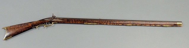 Appraisal: Pennsylvania long rifle c signed John Fry Ligonier caliber and