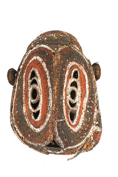 Appraisal: A group of three New Guinea basketry mask height of