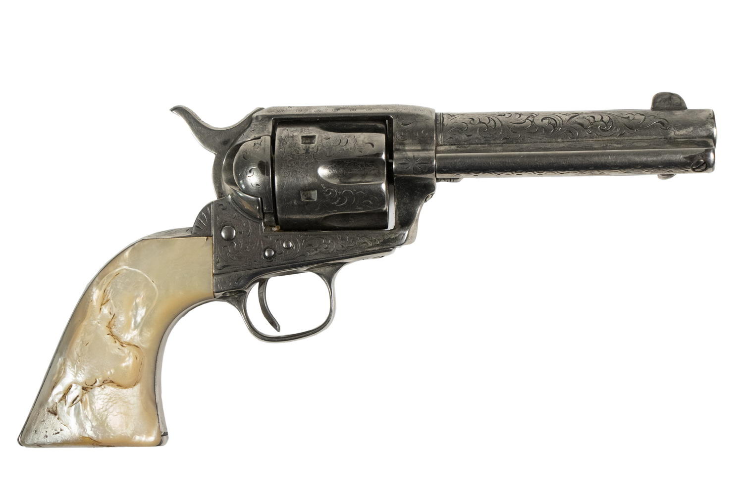 Appraisal: COLT MODEL SINGLE ACTION ARMY ENGRAVED REVOLVER NIMSCHKE STAR Model