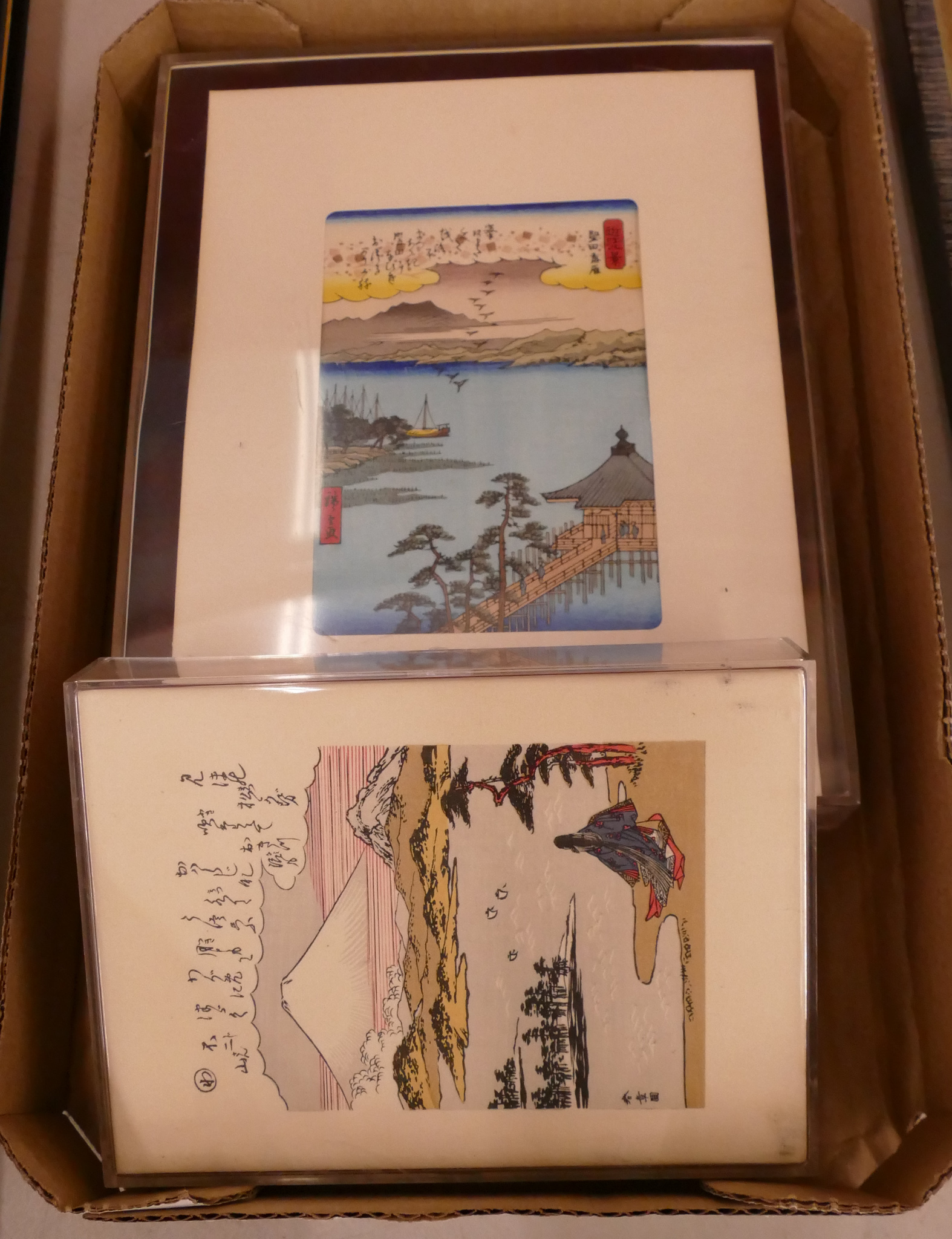 Appraisal: Box Japanese Woodblock Postcard Prints