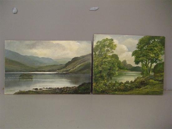 Appraisal: Keith Burtonshaw two oils on board of probably Lake District