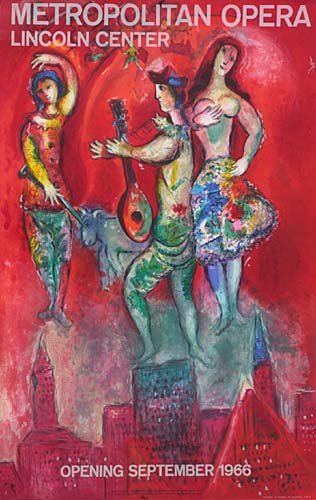 Appraisal: MARC CHAGALL after Carmen Color lithograph x mm x inches