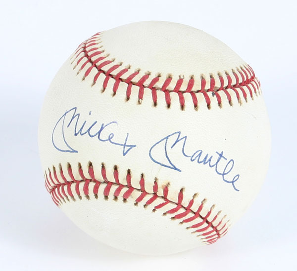 Appraisal: Mickey Mantle New York Yankees autographed baseball