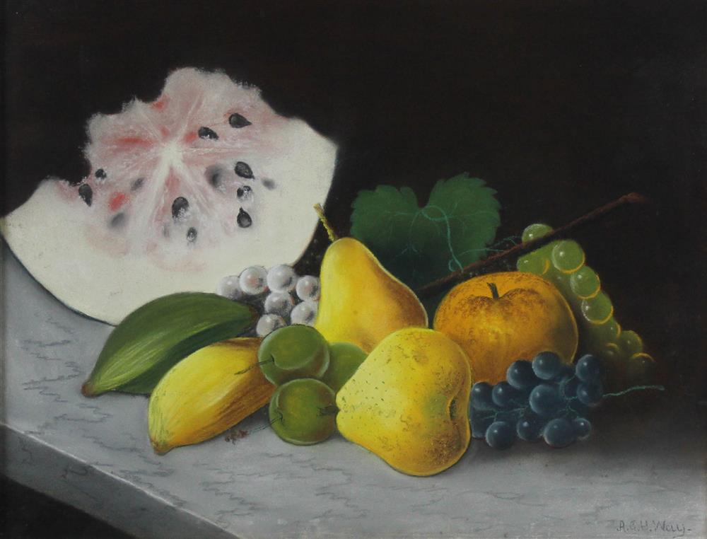 Appraisal: ATTRIBUTED TO ANDREW JOHN HENRY WAY AMERICAN STILL LIFE Pastel