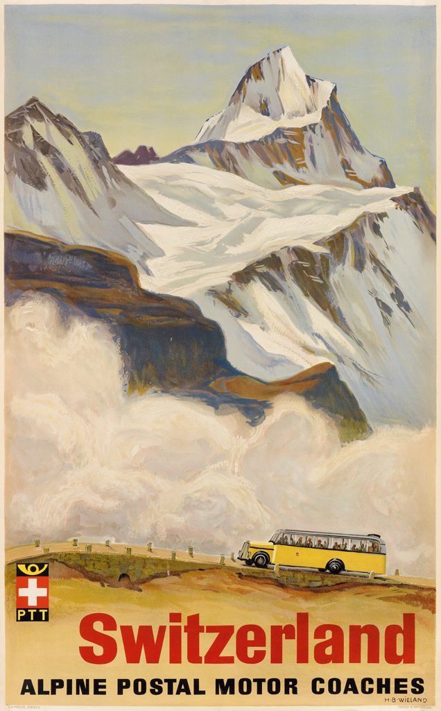 Appraisal: HANS BEAT WIELAND - SWITZERLAND ALPINE POSTAL MOTOR COACHES Circa