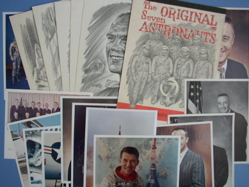 Appraisal: Mercury Collection Containing lithographic prints of pencil portraits of the