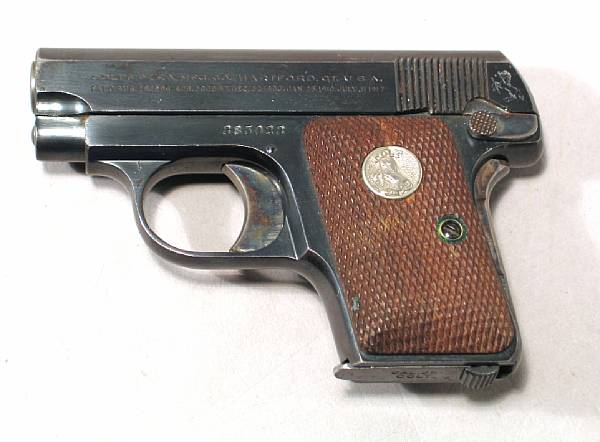 Appraisal: A Colt Model Vest Pocket semi-automatic pistol Serial no for