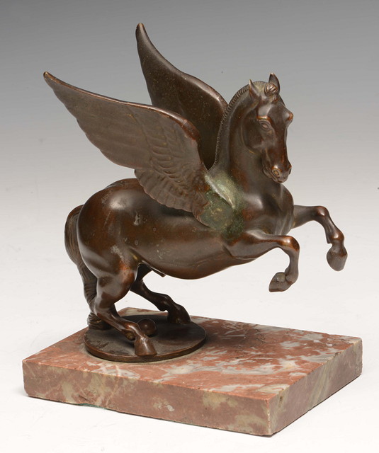 Appraisal: A BRONZE MODEL of Pegasus after the Antique on a