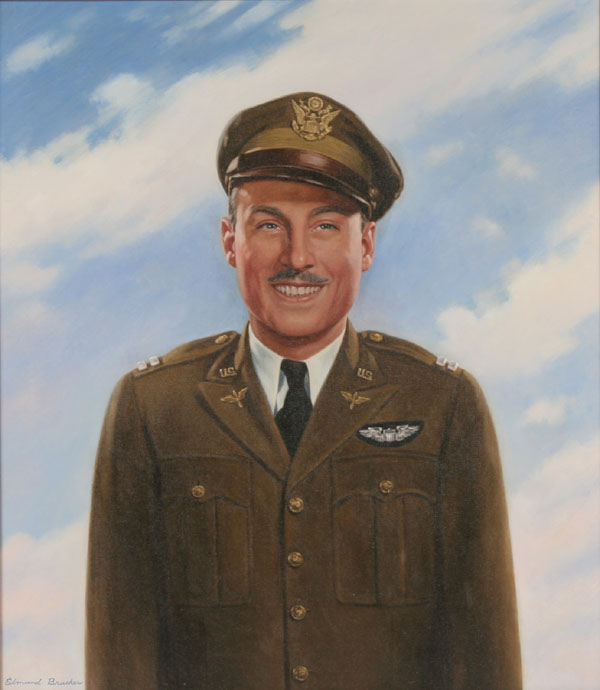 Appraisal: Edmund Brucker American - Portrait of an Air Force Captain