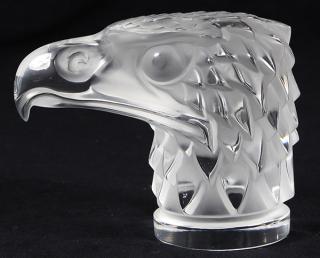 Appraisal: Lalique France 'Tete d' Aigle' eagle car mascot executed in