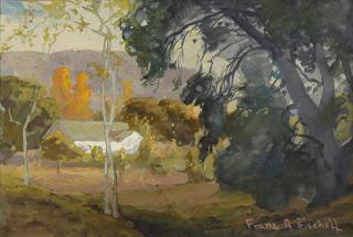 Appraisal: Painting Franz Arthur Bischoff Franz Arthur Bischoff American - White