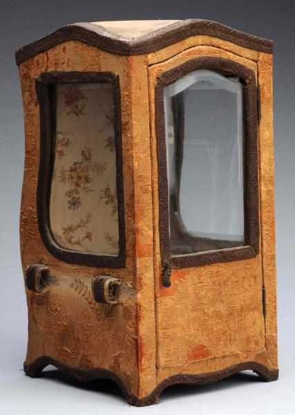 Appraisal: French Sedan Chair Wooden frame covered with original brocade fabric