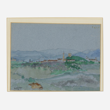 Appraisal: Arthur Bowen Davies Fiesole watercolor on paper h w in