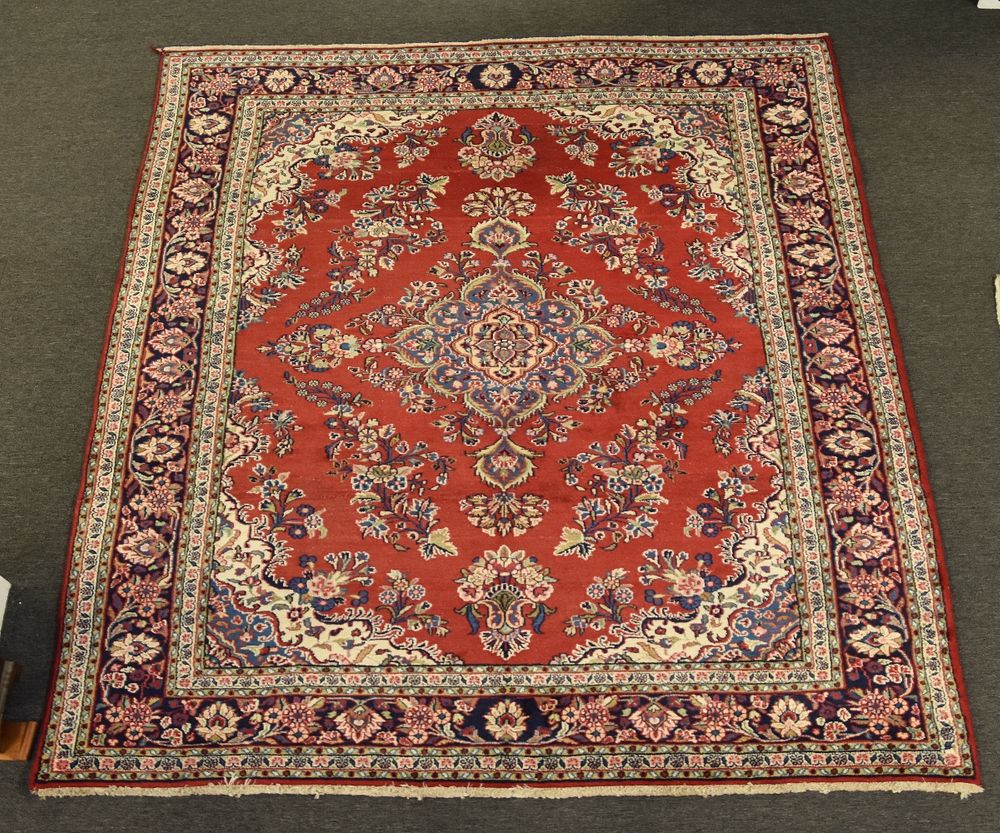 Appraisal: Tabriz Center Hall Carpet Tabriz center hall carpet with overall