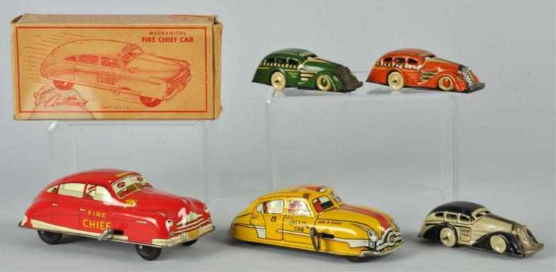 Appraisal: Lot of Tin Marx Courtland Auto Wind-Up Toys Description American