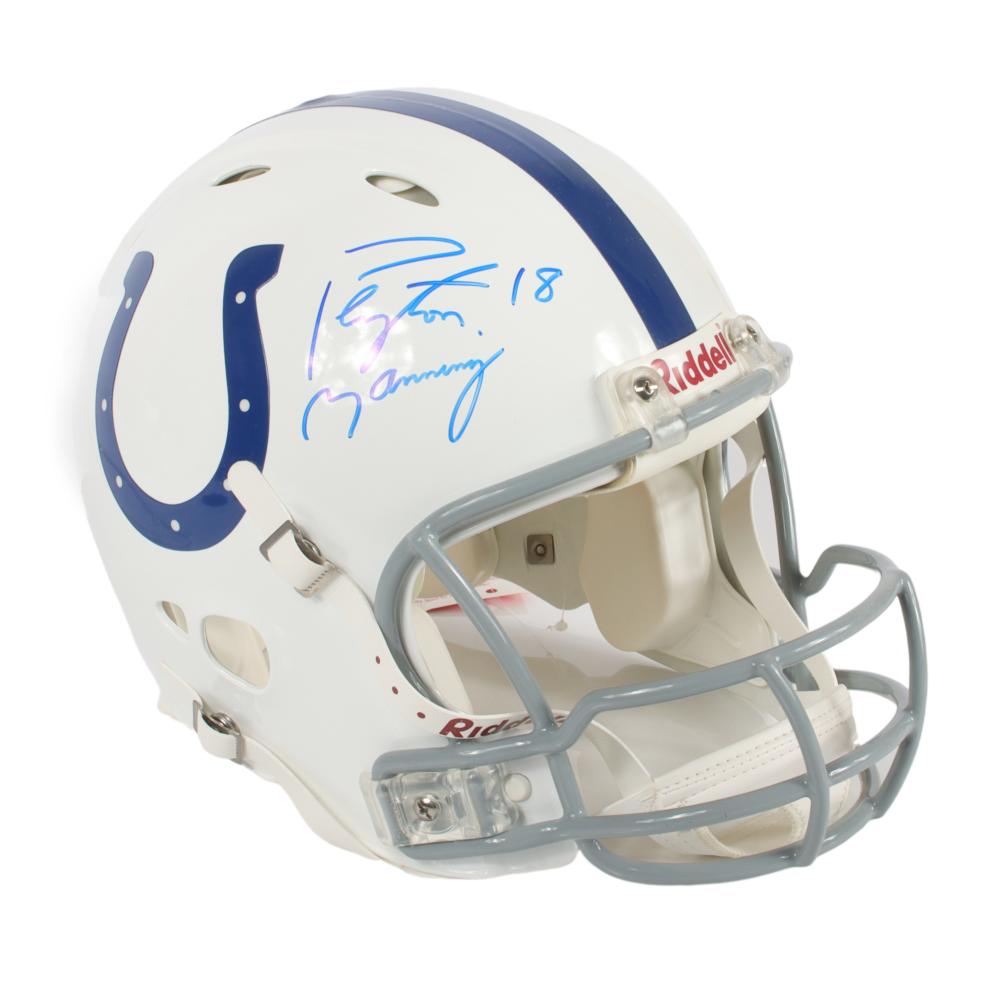 Appraisal: PEYTON MANNING AUTOGRAPHED AUTHENTIC FS INDIANAPOLIS COLTS HELMETPeyton Manning Autographed