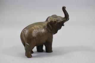 Appraisal: Antique Signed Bronze Elephant Antique Signed Bronze Elephant Stamped on