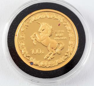 Appraisal: oz Gold China Unicorn Proof of In the original case