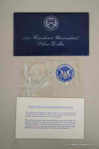 Appraisal: Unc Silver Eisenhower Dollar Coin This is a very nice