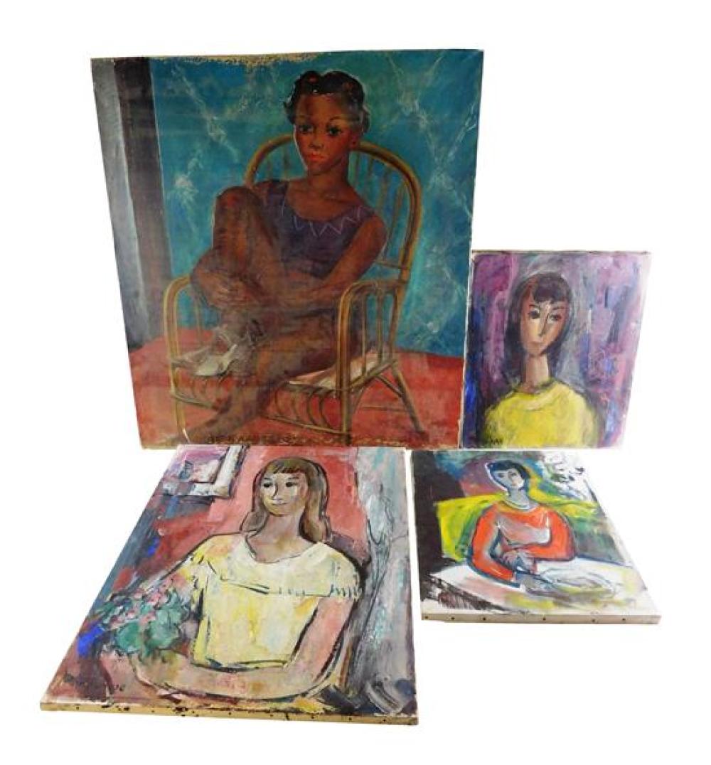 Appraisal: Four works by Marion Huse American - the first Seated