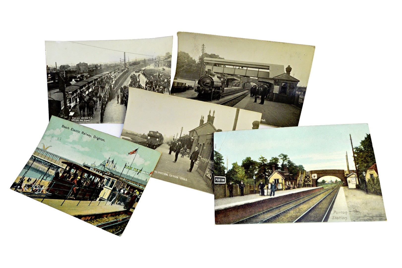 Appraisal: RAILWAY POSTCARDS - Stations an interesting selection of some cards