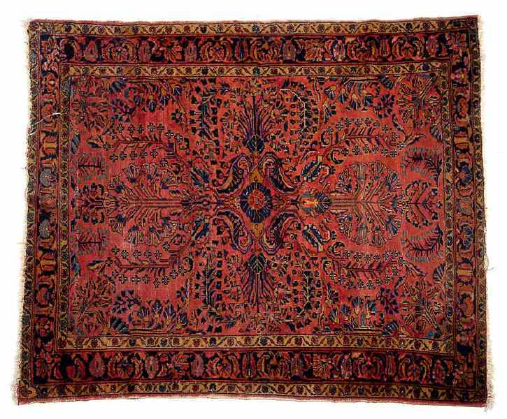 Appraisal: Semi-Antique Sarouk Area Rugcirca wool foundation with wool pile central