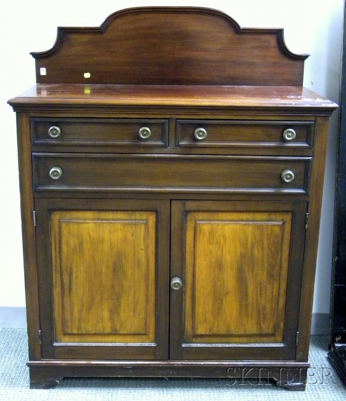 Appraisal: Continental Neoclassical-style Mahogany and Pine Server ht wd in